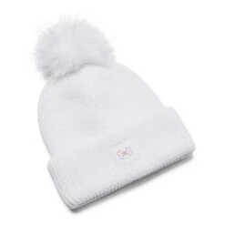 Under Armour DAMEN BEANIE HALFTIME RIBBES POM