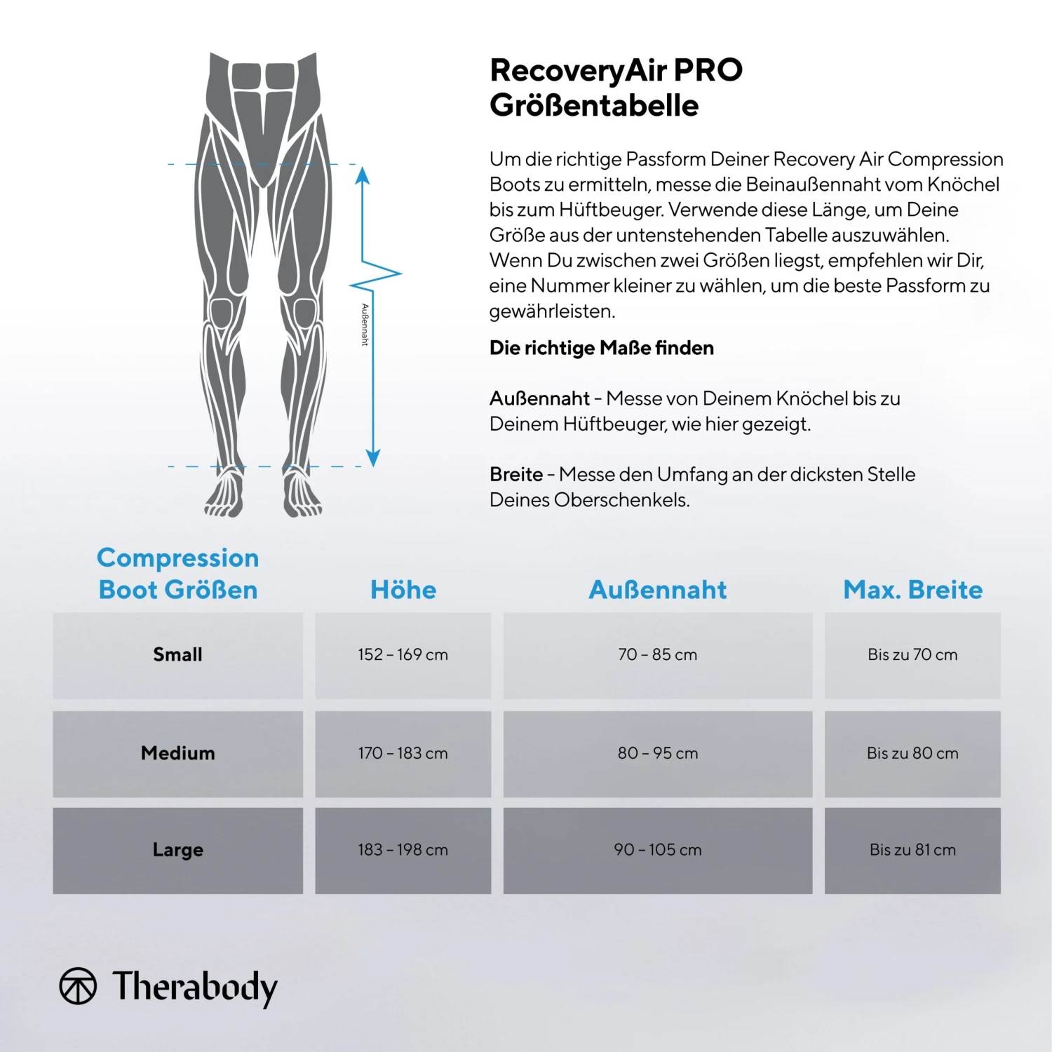 Therabody UNISEX RECOVERYAIR PRO COMPRESSION BUNDLE MEDIUM – Bild 5